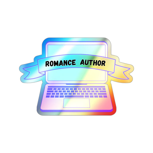 Holographic Romance Author Sticker
