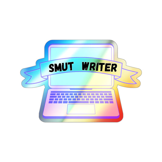Holographic Smut Writer Sticker
